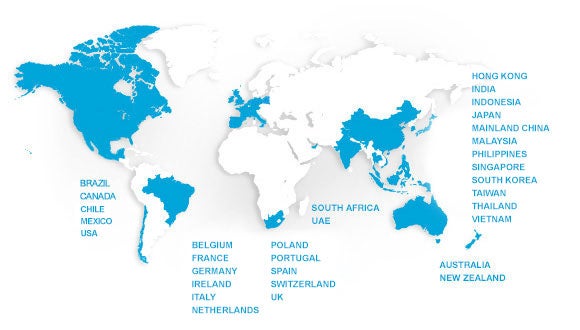 world map world map where robert walters locate